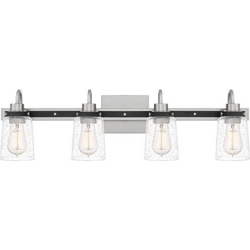 Axel 4 Light 31 inch Brushed Nickel Bath Light Wall Light, Extra Large