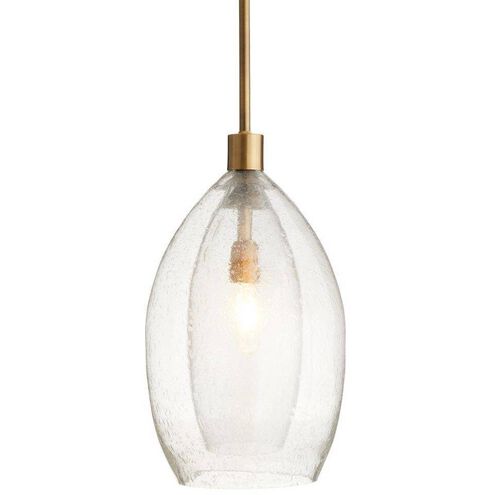 Hilary 1 Light 11 inch Vintage Brass Pendant Ceiling Light