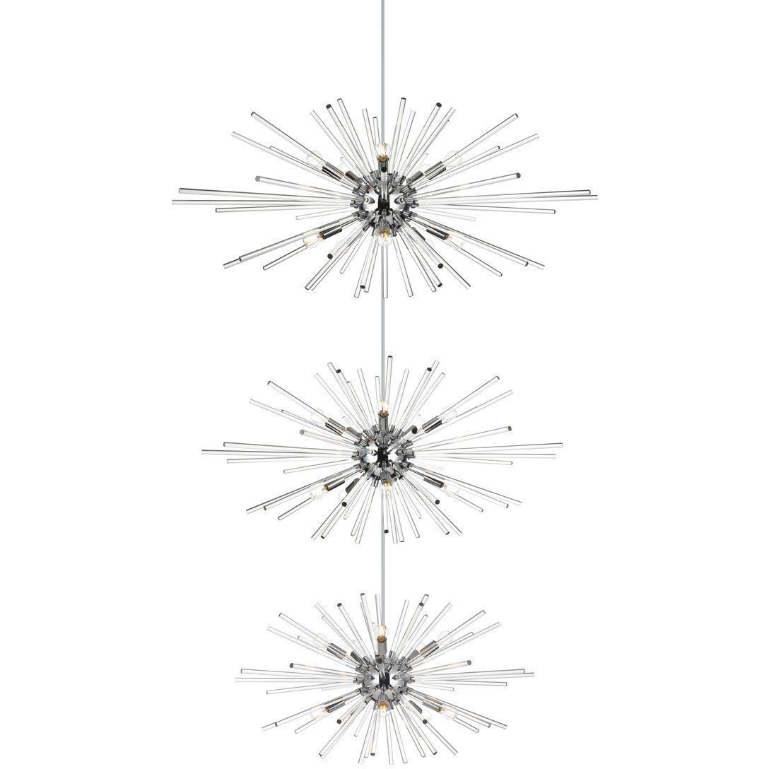 Sienna 30 Light 46 inch Chrome Chandelier Ceiling Light