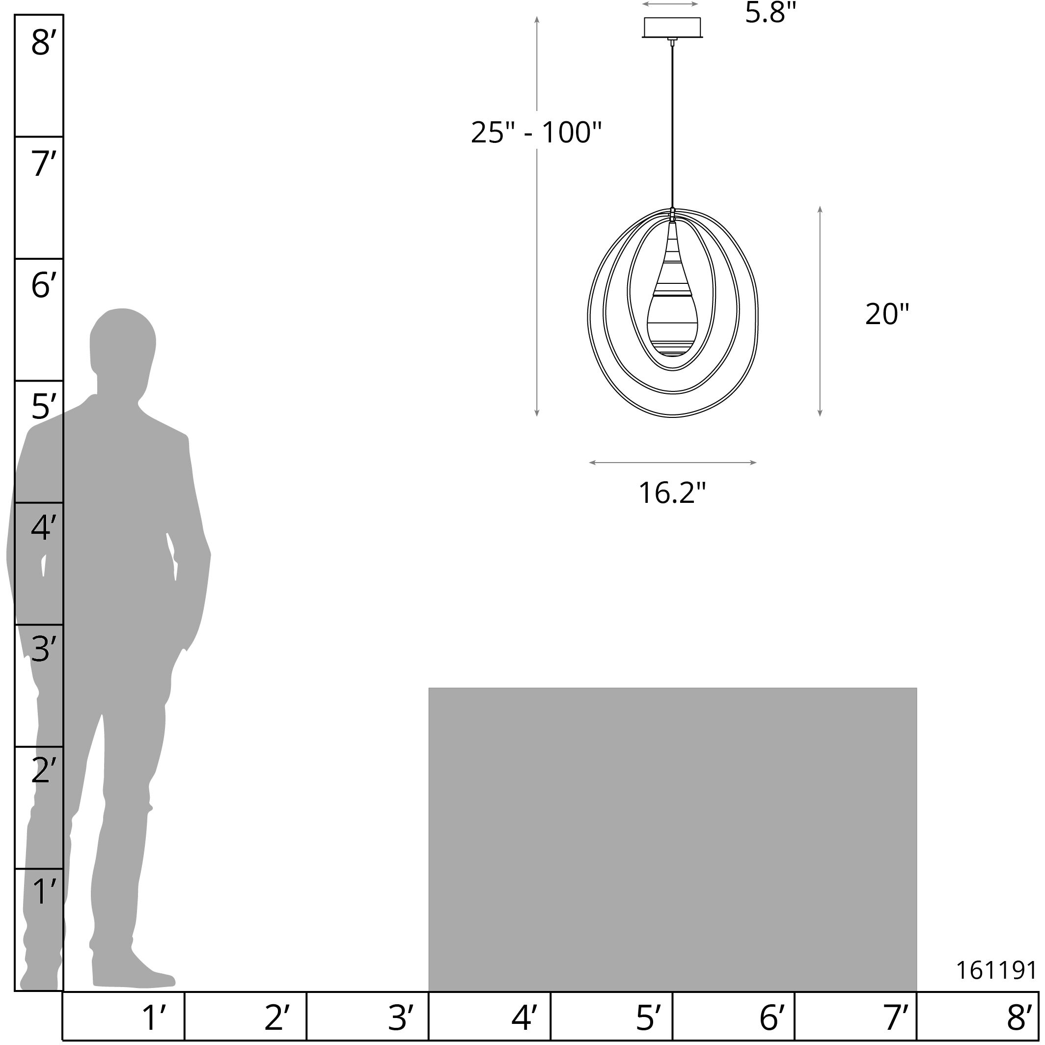 Lyric 1 Light 16.2 inch Bronze Pendant Ceiling Light