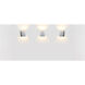 QB Wall Sconce Wall Light in Brushed Chrome/White