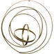 Arciform Brushed Gold Wall Art