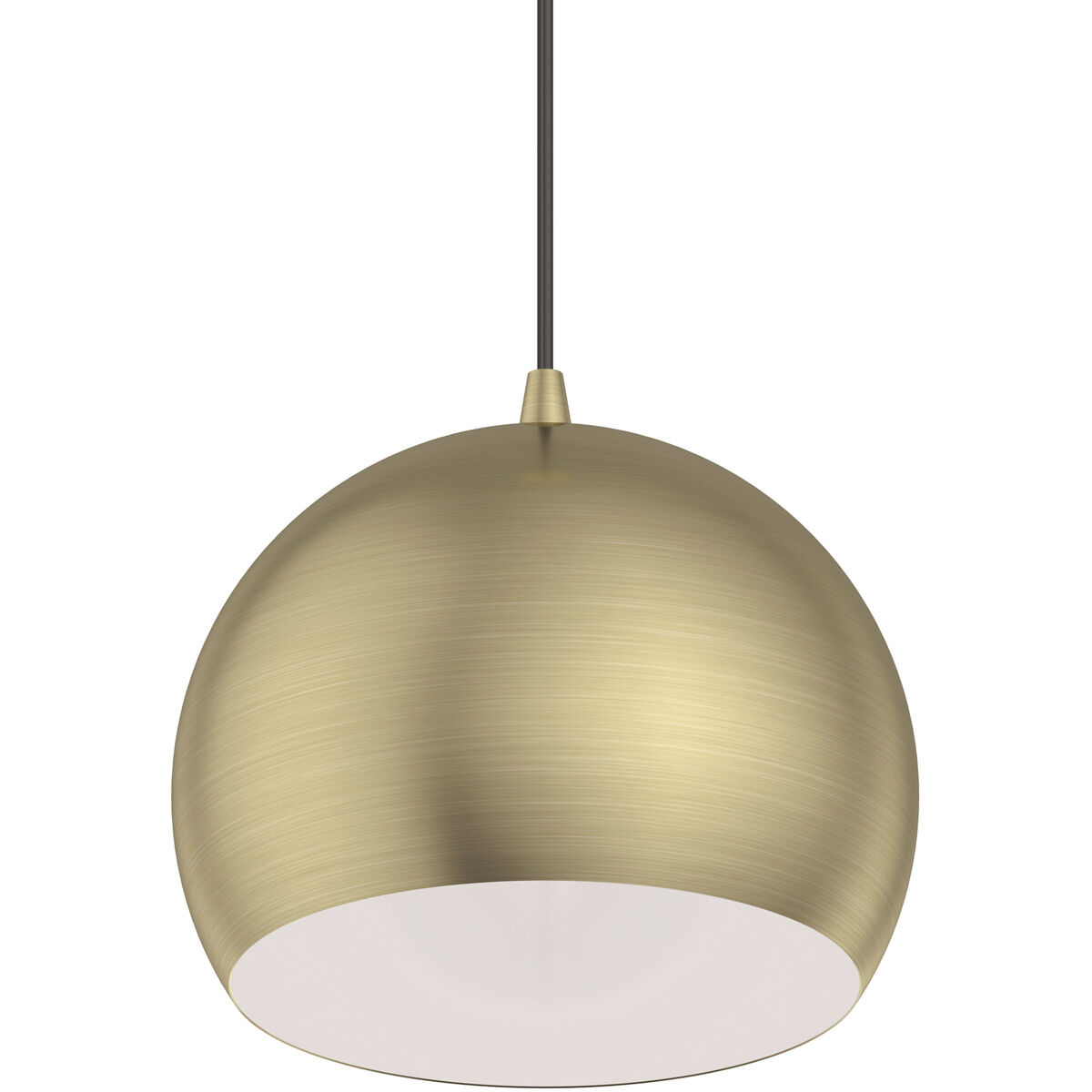 Piedmont 1 Light 10 inch Antique Brass Pendant Ceiling Light