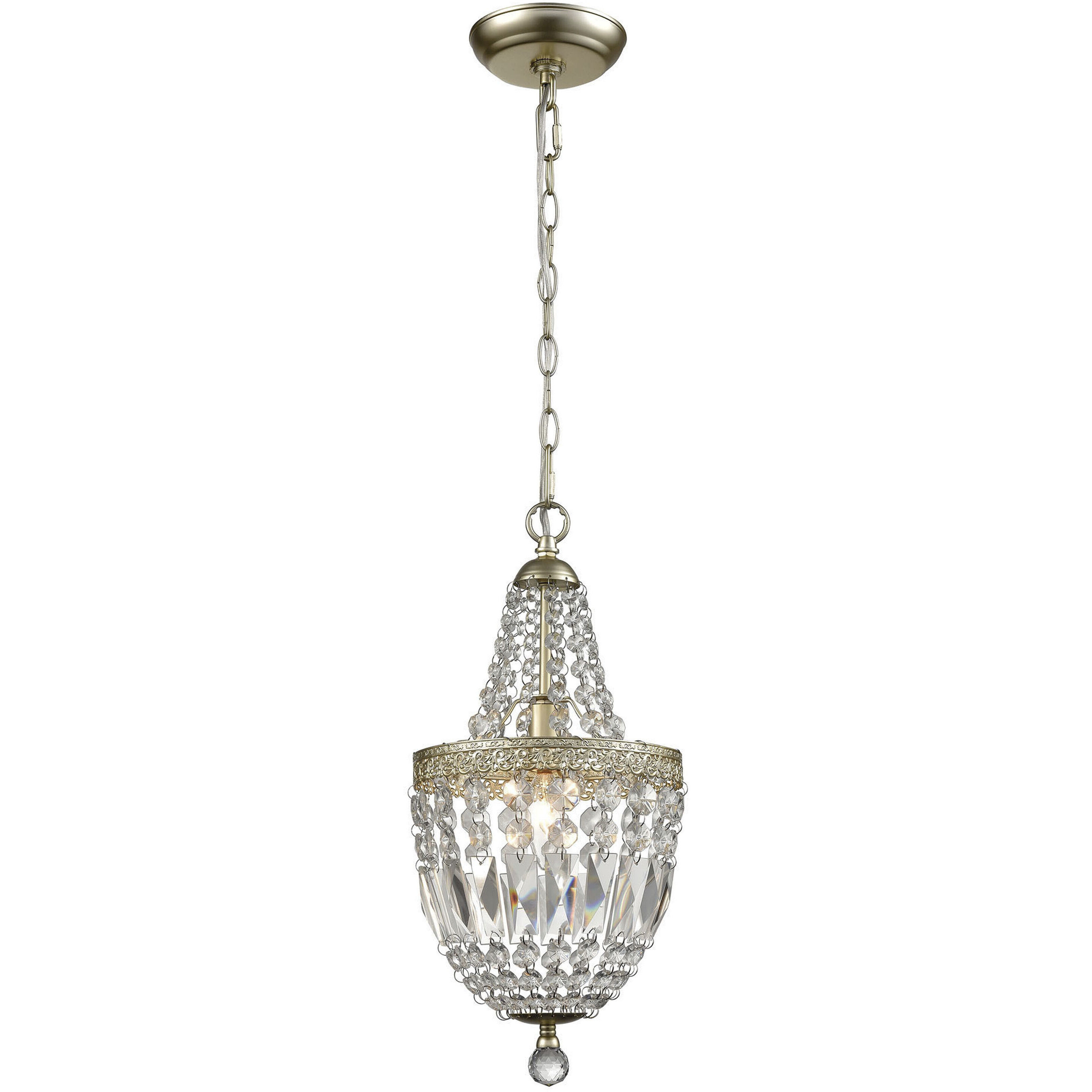 Morley 1 Light 8 inch Champagne Gold Mini Pendant Ceiling Light