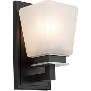 Eastwood 1 Light 5 inch Black and Brushed Nickel Vanity Light Wall Light