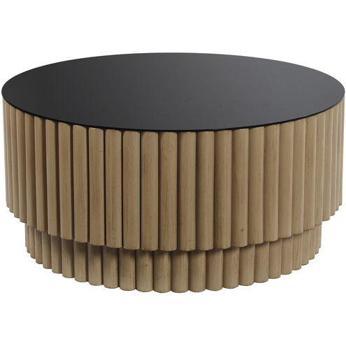 Fluted Barrel 36 inch Natural Stain Coffee Table
