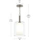 Mack 1 Light 8 inch Brushed Nickel Pendant Ceiling Light
