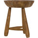 Basel 16.5 inch Clear Coat Semi Gloss Stool