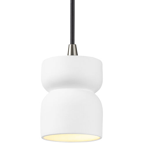 Radiance Collection 1 Light 4 inch Gloss White Pendant Ceiling Light