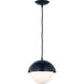 Drew & Jonathan Hyde 1 Light 9.88 inch Navy Pendant Ceiling Light in Standard