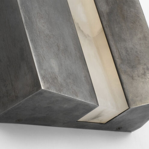 Anne-Marie Barton Austera Sconce Wall Light in Mottled Pewter