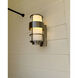 Saturn Outdoor Wall Mount Lantern in Stainless Steel, Small