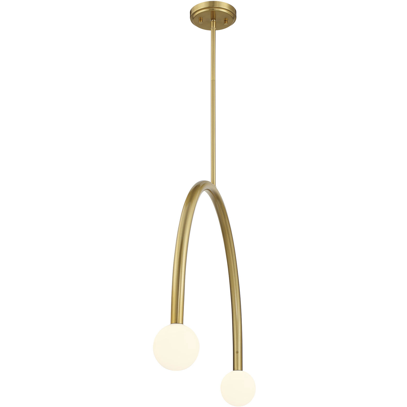 Contemporary LED 4 inch Natural Brass Chandelier Ceiling Light