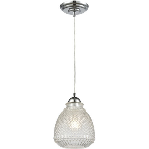 Victoriana 1 Light 7 inch Polished Chrome Mini Pendant Ceiling Light