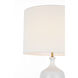 AERIN Culloden 24.5 inch 4.6 watt Bone Craquelure Cordless Table Lamp Portable Light