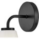 Gio LED 7.25 inch Black Bath Light Wall Light