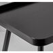 Blaine 21 X 19 inch Black with Acrylic Accents End Table