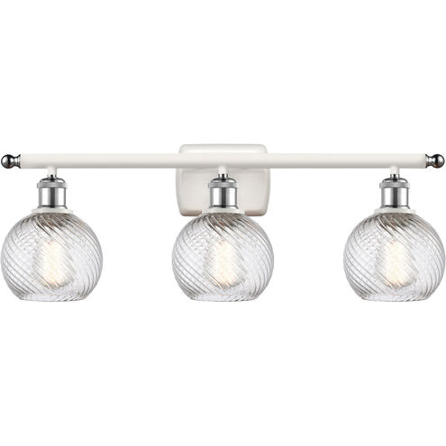 Ballston Small Deco Swirl 3 Light 26.00 inch Bathroom Vanity Light