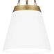 Alwyn 1 Light 13.75 inch Aged Brass Mini Pendant Ceiling Light