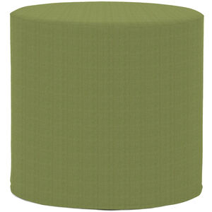 No Tip 17 inch Seascape Moss Outdoor Cylinder Ottoman with Cover