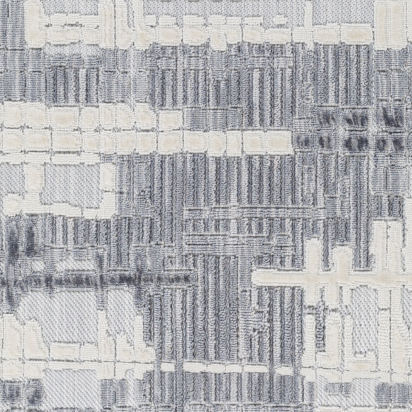 Broadway 87 X 63 inch Light Grey Rug, Rectangle