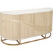 Sconset Natural with White Ash and Brass Credenza