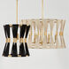 Bianca 1 Light 12 inch Black Rope and Patinaed Brass Pendant Ceiling Light