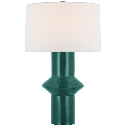 Paloma Contreras Maxime 26.25 inch 15.00 watt Emerald Crackle Table Lamp Portable Light, Medium