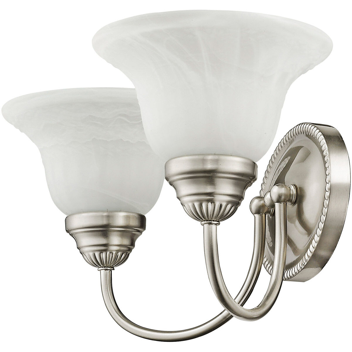 Edgemont 2 Light 17 inch Brushed Nickel Bath Vanity Wall Light