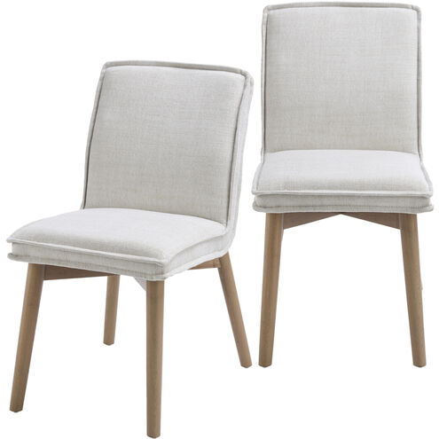 Tilly Upholstery: Light Beige; Base: Gray Dining Chair