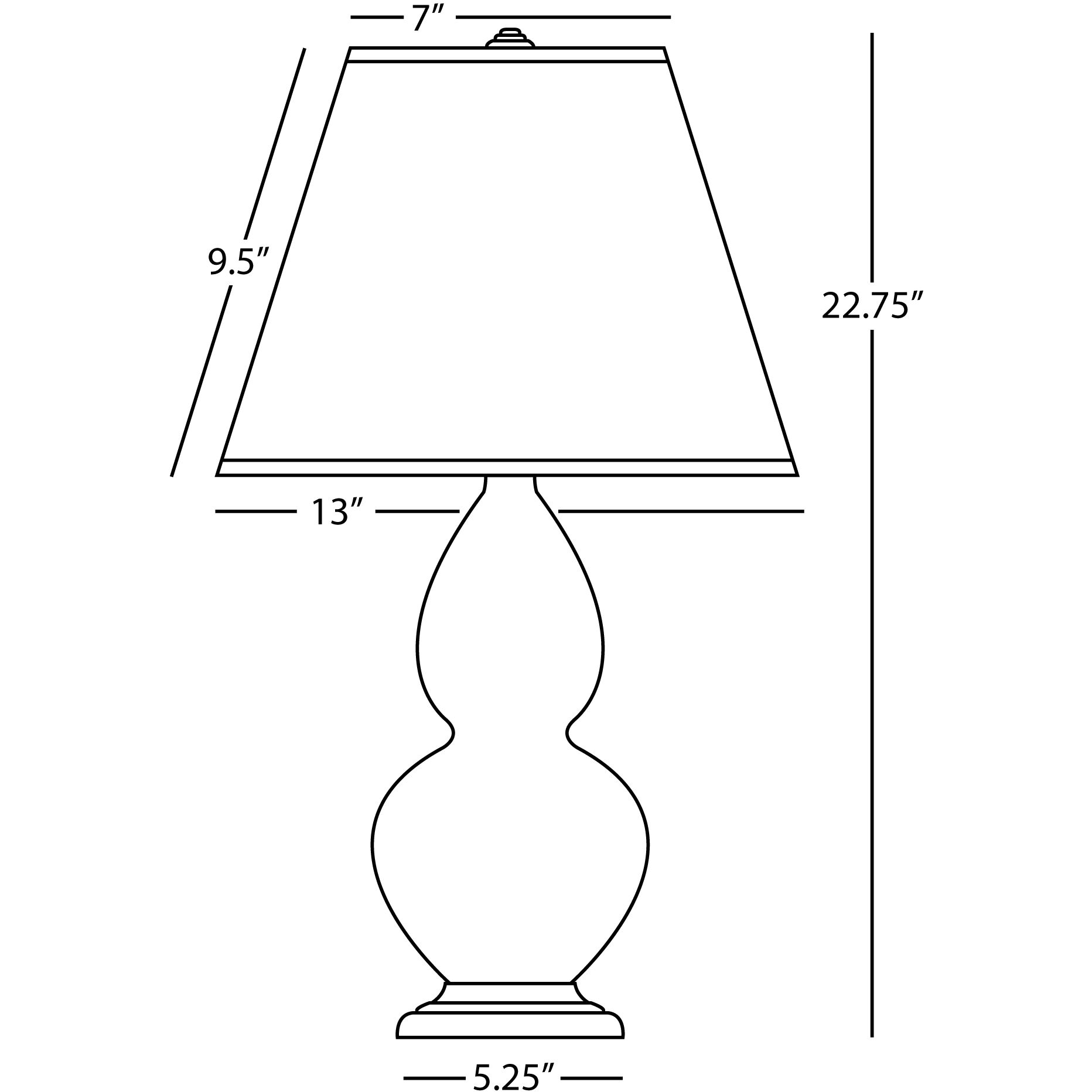 Small Double Gourd 22.75 inch 150 watt Matte Smokey Taupe Glazed Ceramic Accent Lamp Portable Light in Matte Smoky Taupe, Pearl Dupioni