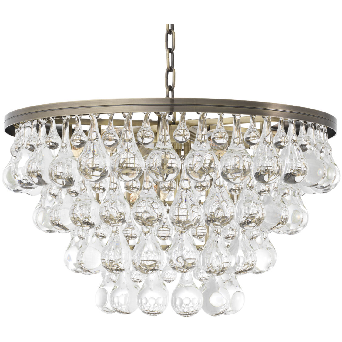 Bolzano 9 Light 25.59 inch Light Brushed Brass Chandelier Ceiling Light