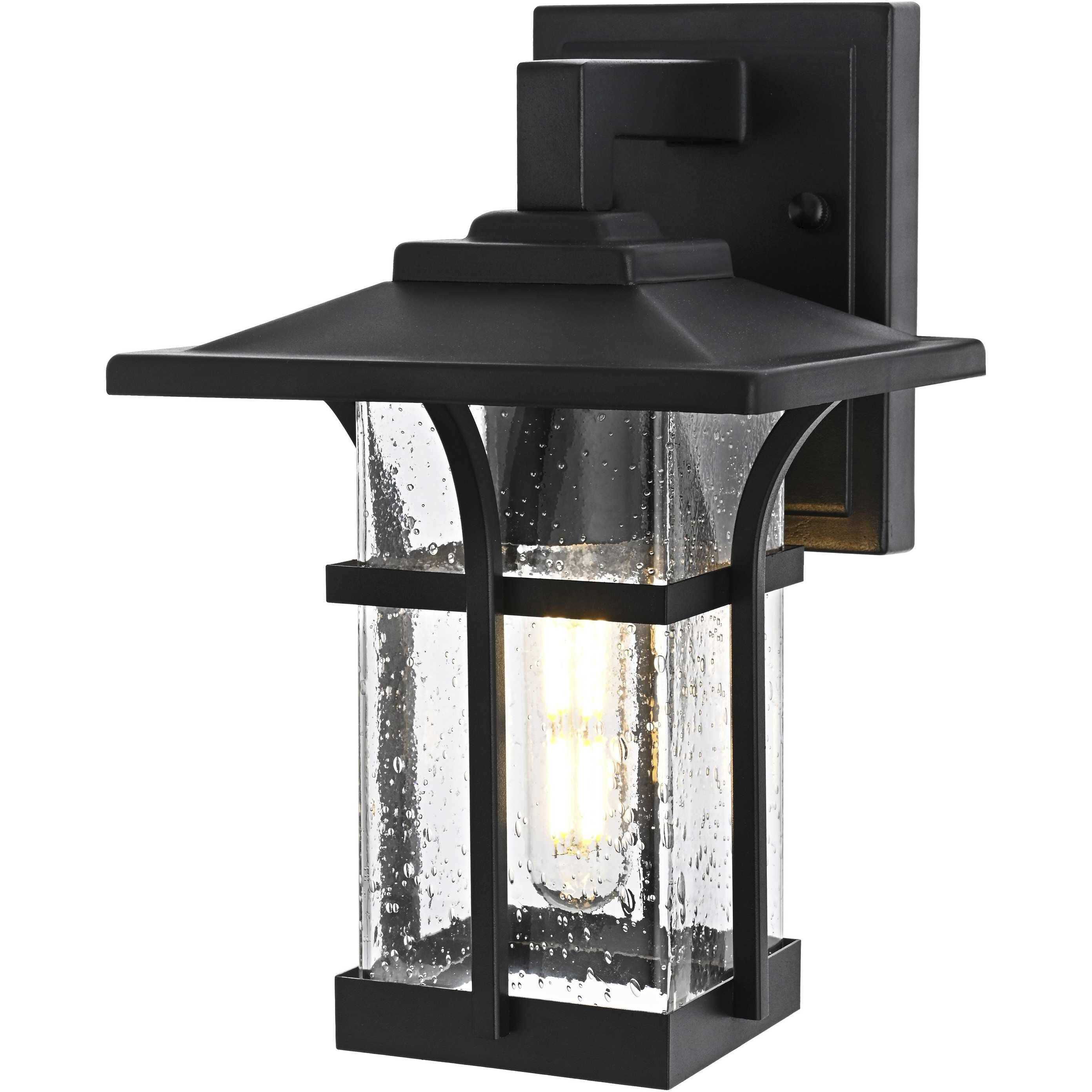 Woodstock 1 Light 11 inch Black Outdoor Wall Sconce