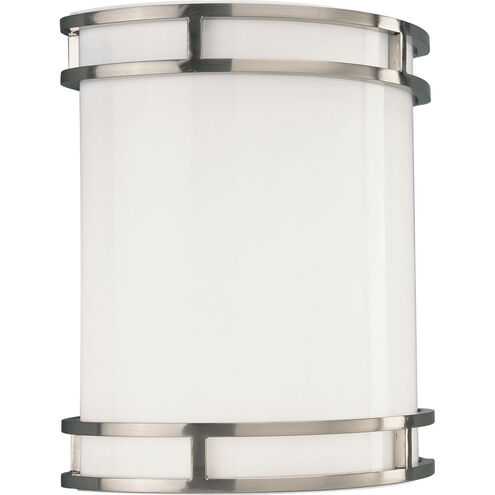 Compact Fluorescent Wall 1 Light 9.38 inch Brushed Nickel ADA Wall Sconce Wall Light