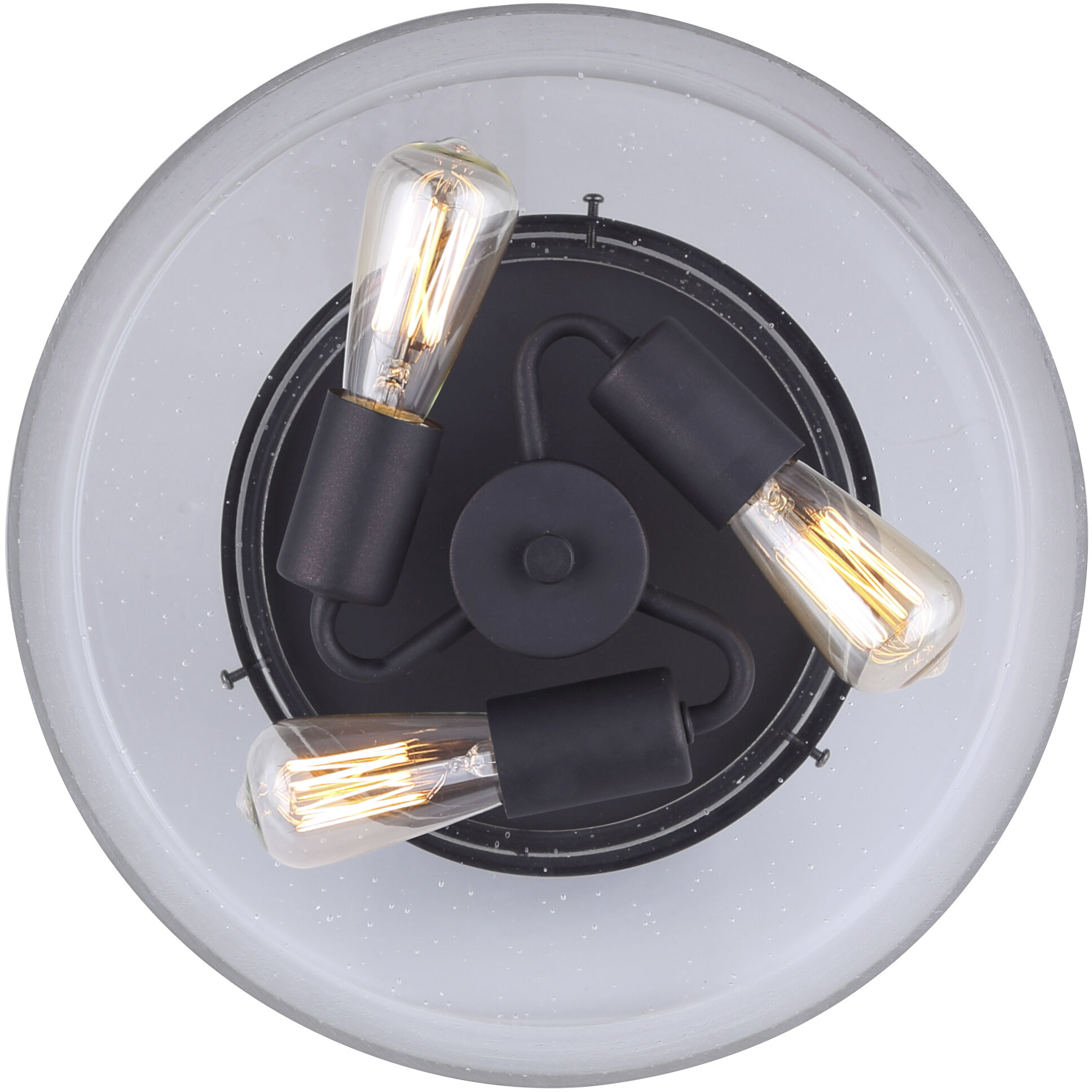 Madison 3 Light 13 inch Oil Rubbed Bronze Semi-Flush Ceiling Light