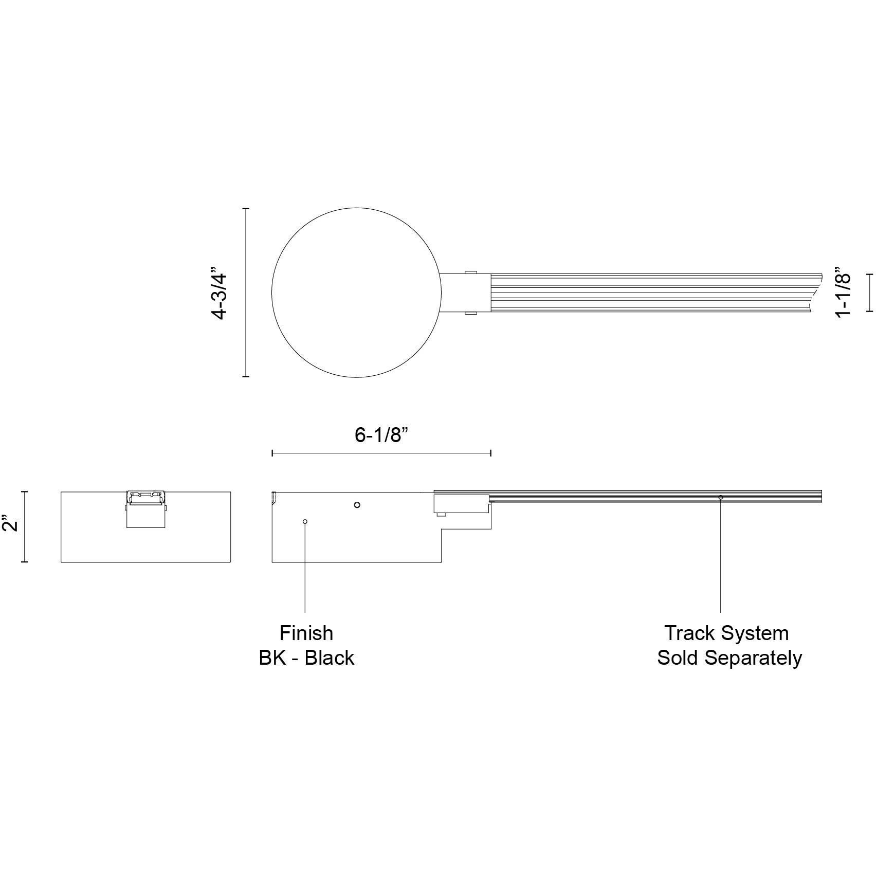 Trilo Track 120V White Trilo Track Canopy and Driver Cover Ceiling Light
