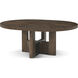 Urbane 76 X 60 inch Campfire Extension Dining Table, Wooden