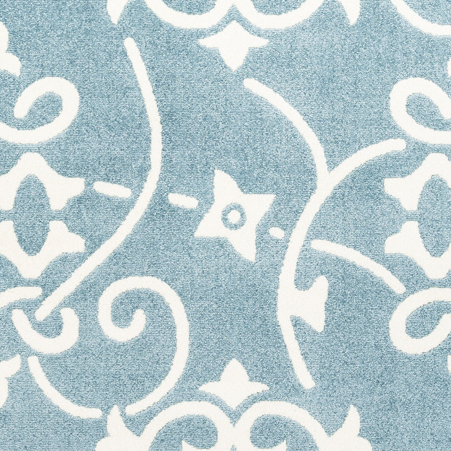 Horizon 94.49 X 94.49 inch Denim/Cream Machine Woven Rug, Round