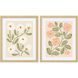 Florals Collection Green Framed Art