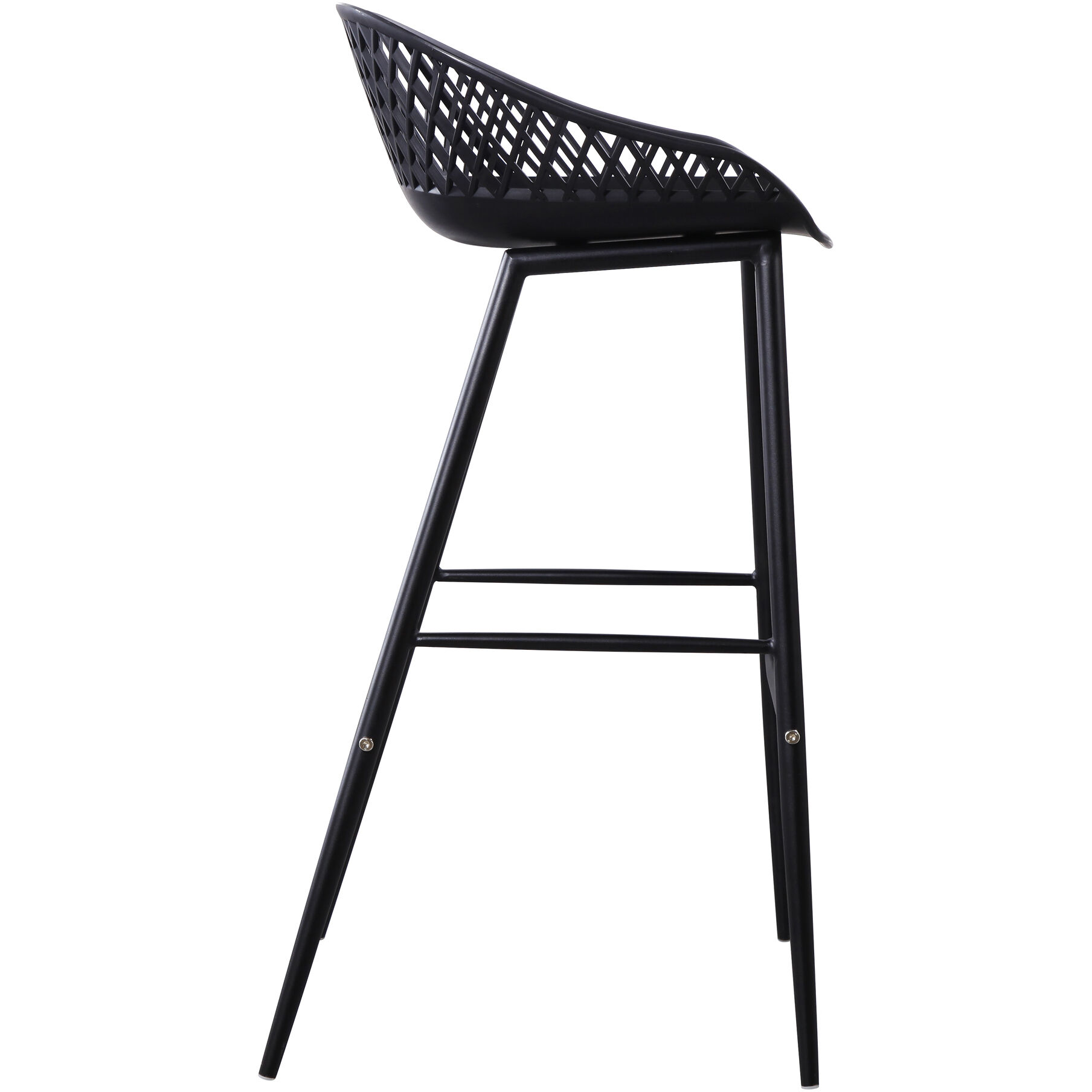 Piazza 37 inch Black Outdoor Barstool