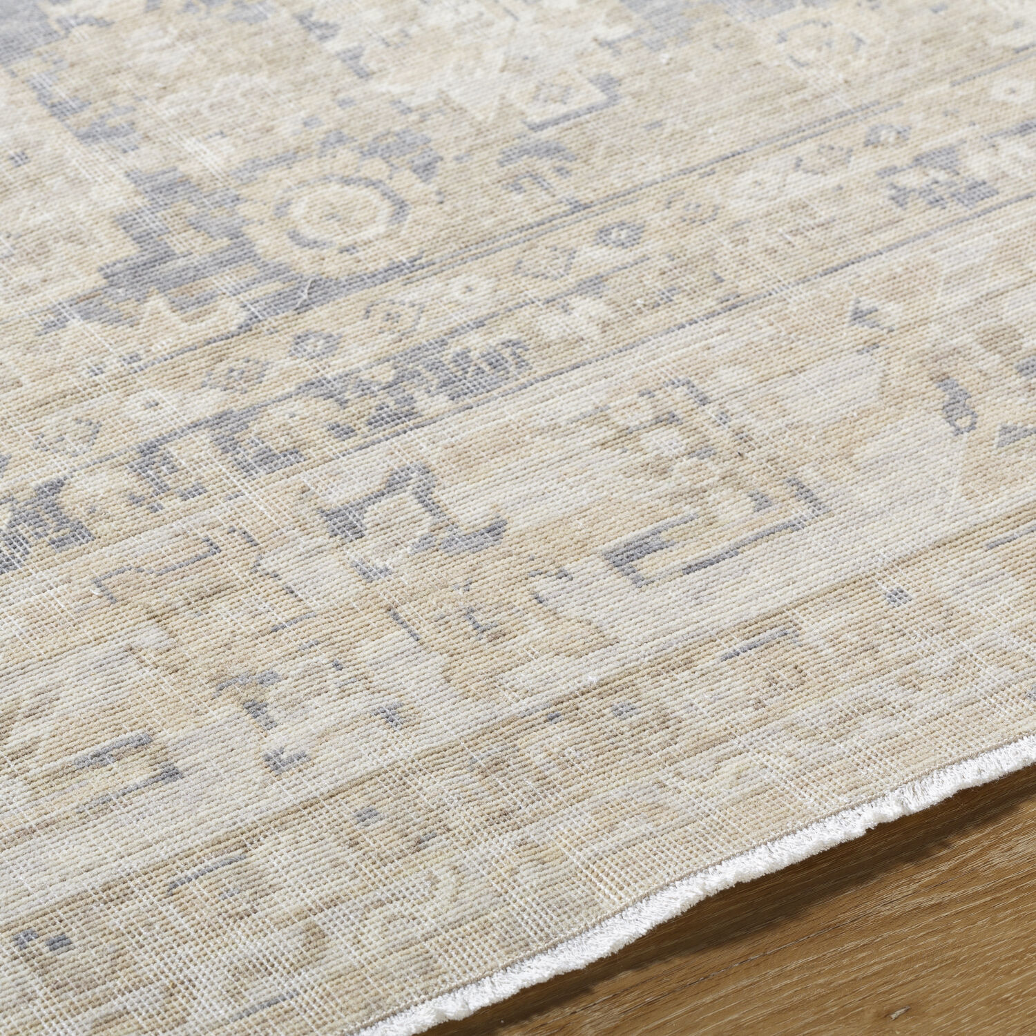 Once Upon a Time 34.65 X 23.23 inch Tan / Gray / Light Gray / Ivory / Light Brown Machine Woven Rug in 2 x 3