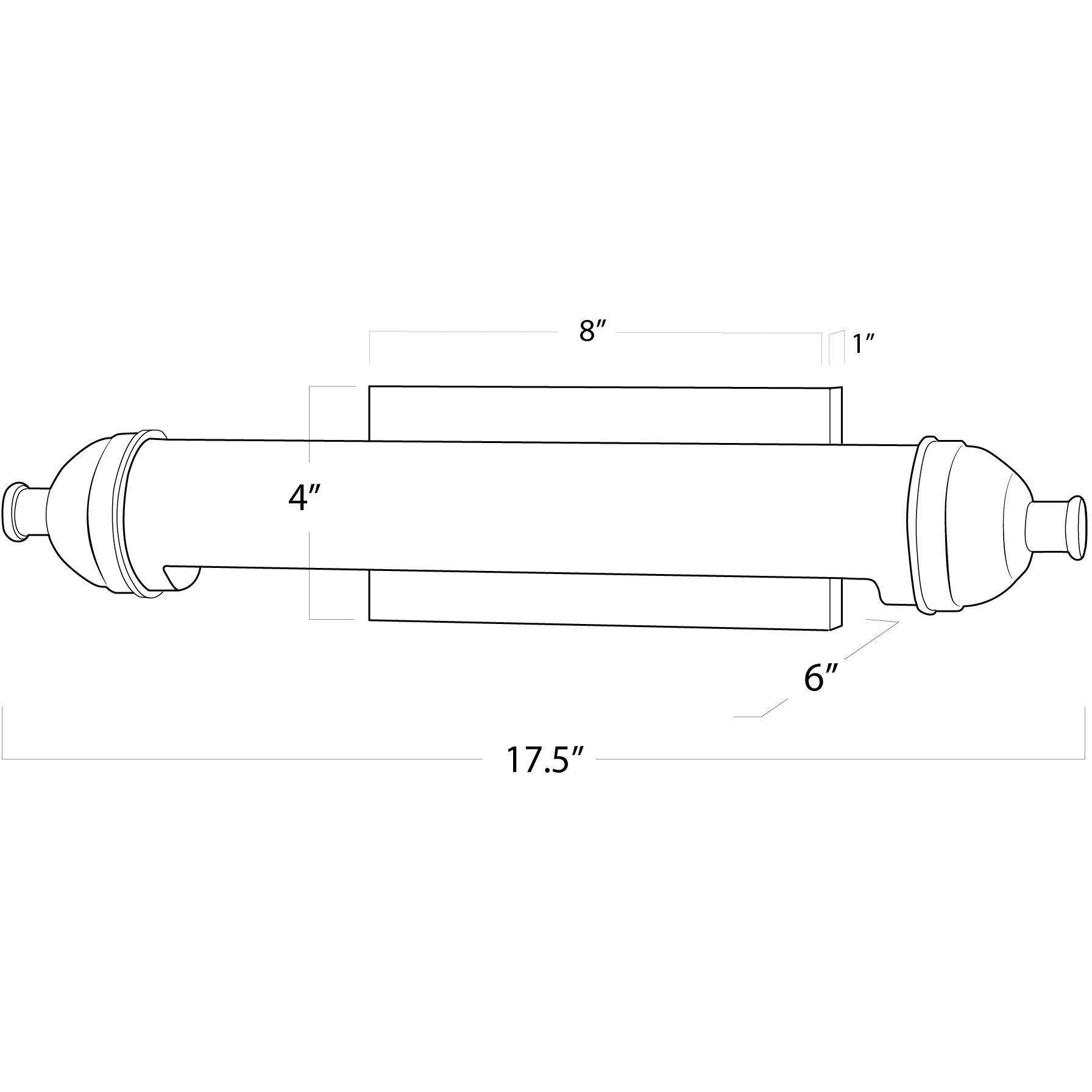 Devon 50 watt 17.5 inch Oil Rubbed Bronze Picture Light Wall Light, Small