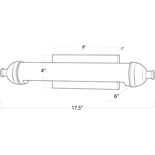 Devon 50 watt 17.5 inch Oil Rubbed Bronze Picture Light Wall Light, Small