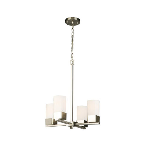 Novela 4 Light 18 inch Brushed Nickel Chandelier Ceiling Light