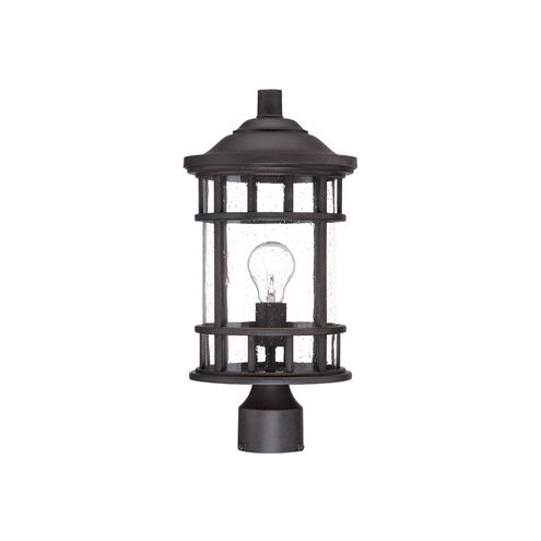 Vista II 1 Light 17 inch Black Coral Exterior Post Mount Light