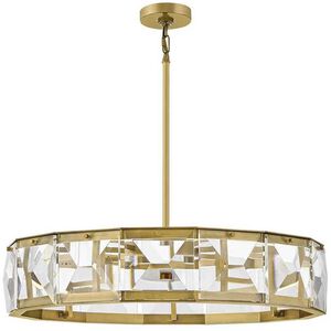 Jolie LED 30 inch Heritage Brass Chandelier Ceiling Light