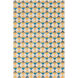 Lina 120 X 96 inch Yellow and Blue Area Rug, Wool