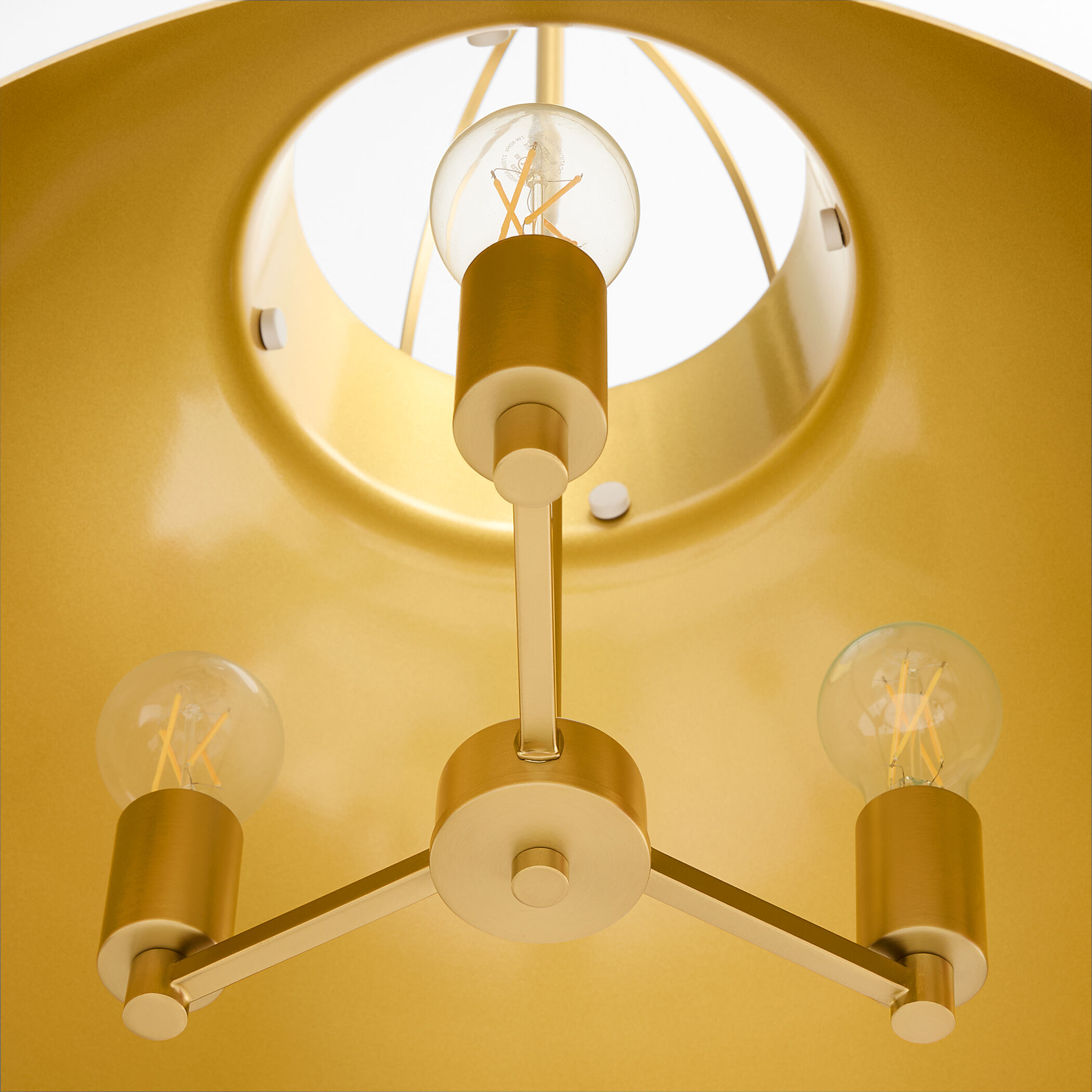 Pruitt 3 Light 21 inch Studio White and Aged Brass Pendant Ceiling Light