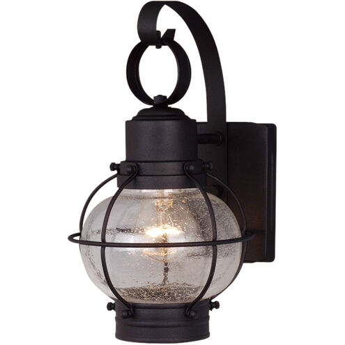 Chatham LED 12 inch Textured Black Outdoor Wall