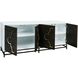 Stellenbosch 72 X 22 inch Dark Brown with White and Gold Credenza